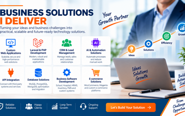 Custom web development CRM AI automation and business software solutions
